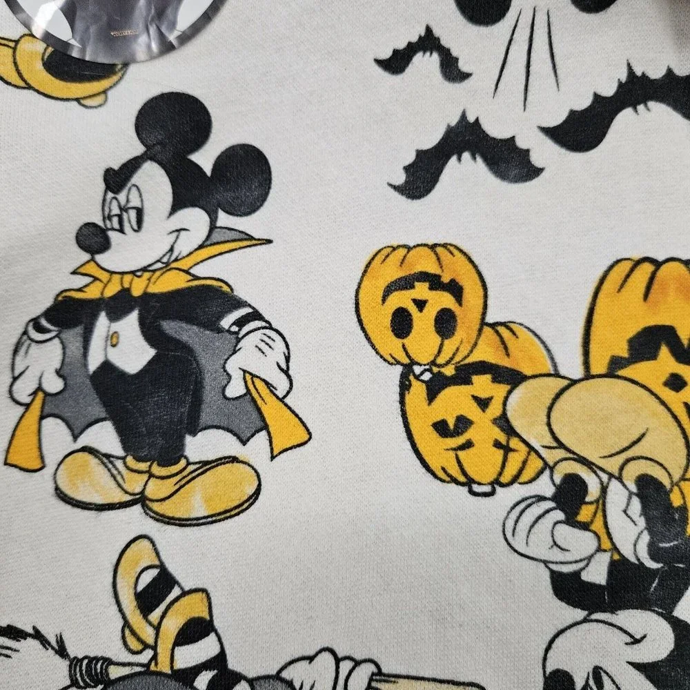 Disney Mickey & Minnie Toddler‎ 2T Halloween Sweatshirt Hoodie with Ears NEW